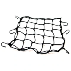 Gepäcknetz schwarz JMP 40 x 40 cm mit 6 Haken