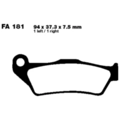 Bremsklotz Semi - Sinter V EBC passend für: Husqvarna TE, TC, WR, FE, TM Racing MX, EN, SMM
