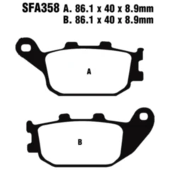 Bremsklotz Sinter HH Scooter EBC passend für: Honda NSS