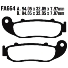 Bremsklotz Sinter R EBC passend für: SWM Silver Vase, Gran Turismo, Six Days