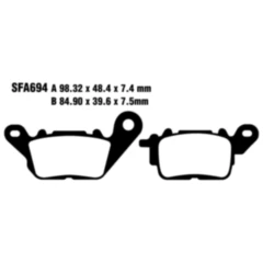 Bremsklotz Standard Scooter EBC Alternative: 7870300 passend für: Yamaha GPD, LTS - C, ESS025