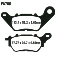 Bremsklotz Carbon Scooter EBC passend für: Yamaha CZD, YP, MWD