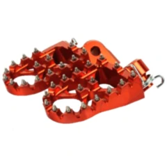 Fussrasten Satz orange Accossato Motocross passend für: Gas Gas EC, Beta RR