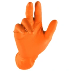 Einmalhandschuhe Grippaz NBR orange Größe M, 50 Stück