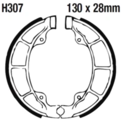 Bremsbacken mit Feder EBC gerillt passend für: SYM Symphony, Jet14, X - Pro