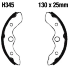 Bremsbacken mit Feder EBC passend für: Honda TRX 7370206