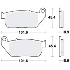 Bremsklötze Performance Comfort für Custombikes und Cruiser