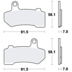Bremsklotz für Custombikes, Chopper und Cruiser – PC TRW Alternative: 7377053