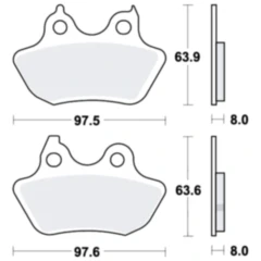 Bremsklotz für Custombikes und Chopper