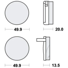 Bremsklotz Standard TRW Alternative: 7326101 passend für: Honda CB