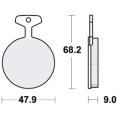 Bremsklotz Standard TRW für Motorräder 7871288