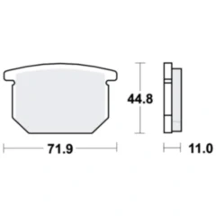 Bremsbeläge Standard TRW für Motorräder