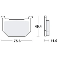 Bremsklötze Standard TRW für Motorräder