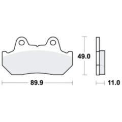 Bremsklotz Sinter hinten TRW Alternative: 7328545 passend für: Honda GL, VF, CX