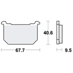 Bremsklotz Standard TRW Alternative: 7326770 passend für: Kawasaki Z, ZXR, GT