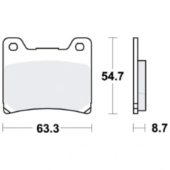 Bremsklotz Sinter hinten TRW Alternative: 7328560 passend für: Norton Rotary