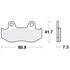 Bremsklotz LC TRW Alternative: 7326978 passend für: Honda MTX