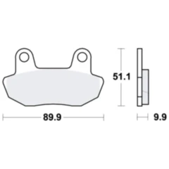 Bremsklotz Standard TRW Alternative: 7326960 passend für: Honda CB