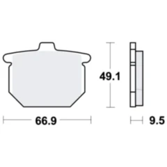 Bremsklotz Standard TRW Alternative: 7326127 passend für: Honda CB, CX, GL