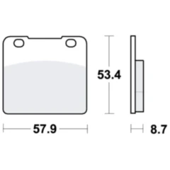 Bremsklotz Standard TRW - Hochwertige Bremsbeläge für Motorräder