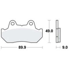 Bremsklotz Standard TRW Alternative: 7326846 passend für: Honda CB, CX, CN, GL