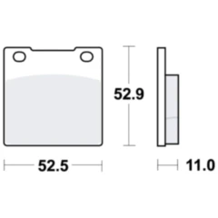 Bremsklotz Standard TRW Alternative: 7326168 passend für: Honda CB, CM