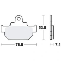Bremsklotz Standard TRW Alternative: 7328487 passend für: Suzuki GZ, Maico GM