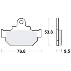 Bremsklotz Standard TRW für Motorräder 7871254