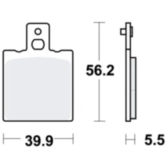 Bremsklotz Standard für Motorräder TRW Alternative: 7370554