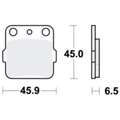 Bremsklotz Sinter SI TRW Alternative: 7377773 passend für: Yamaha YZ, Honda CRF