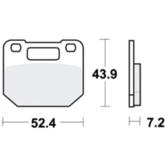 Bremsklotz Standard TRW Alternative: 7325400 passend für: Suzuki RG