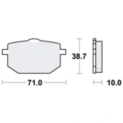 Bremsklötze Standard TRW für Motorräder 7871783