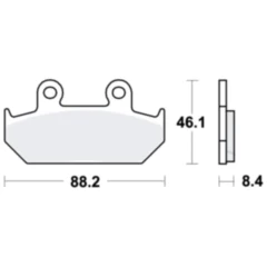 Bremsklotz Standard TRW Alternative: 7371024 passend für: Honda GL, NX, VT