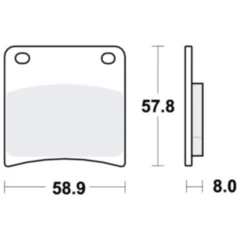 Bremsbeläge Sinter für Vorderachse TRW Alternative: 7328669