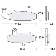 Bremsklotz Standard TRW für: Motorrad