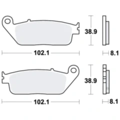Bremsklotz Standard TRW Alternative: 7372378 passend für: Triumph Bonneville, Tiger, Street Triple