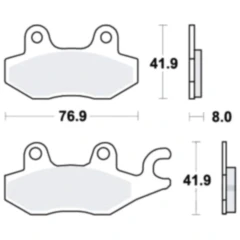 Bremsklotz Standard TRW Alternative: 7378722 passend für: Benzhou YY125T, YY125T - 10, YY125T - 19