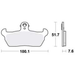 Bremsklotz Standard TRW Alternative: 7374580 passend für: Cagiva W8, Supercity, W (16, 12)
