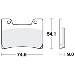Bremsklotz Standard TRW für Motorräder 7872260