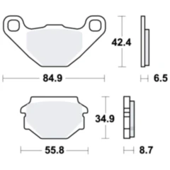 Bremsklotz Standard TRW Alternative: 7320443 passend für: Aprilia Pegaso, MX, Tuareg