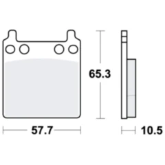 Bremsklotz Standard TRW Alternative: 7326143 passend für: Honda GL, CB