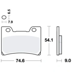 Bremsklotz Sinter vorne TRW Alternative für Motorräder