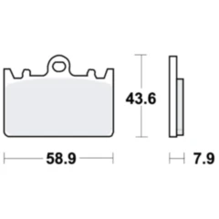 Bremsklotz Standard TRW Alternative: 7376627 passend für: Kawasaki ZXR