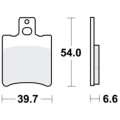 Bremsklotz Scooter TRW Alternative: 7320203 passend für: Aprilia SR, Scarabeo, Rally