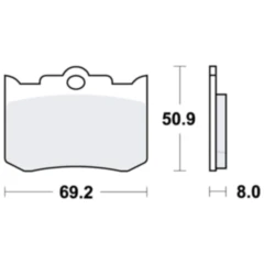 Bremsklotz für Scooter, Kart, Oldtimer und Sportkutschen