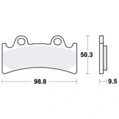 Bremsklotz Standard TRW Alternative: 7376569 passend für: Triumph Daytona