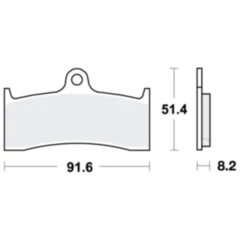 Bremsklotz Sinter vorne TRW Alternative: 7322225 passend für: MV Agusta F4, Brutale