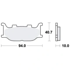 Bremsklotz Standard TRW Alternative: 7320528 passend für: Yamaha YP, XP