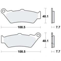 Bremsklotz Sinter hinten TRW Alternative: 7370108 passend für: BMW R, F (650, 850, 800, 750, 700, 900), G, K