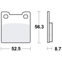 Bremsklötze Standard TRW für Motorräder 7871577